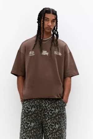 Brown T-shirt with Modern Archaeology graphic